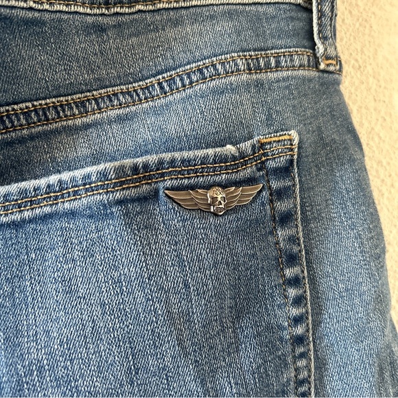 Rock & Republic Hula Denim Shorts Summer Vacation Beach Western Women’s 16 Blue - Picture 7 of 12